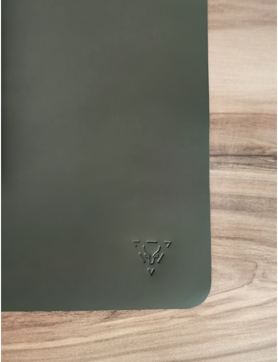 Premium El Yapımı Deri Masa Matı | Mat Yeşil | Çalışma Masası Aksesuarı