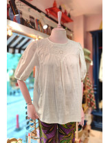 Zarif Dantel İşlemeli Kadın Bluz