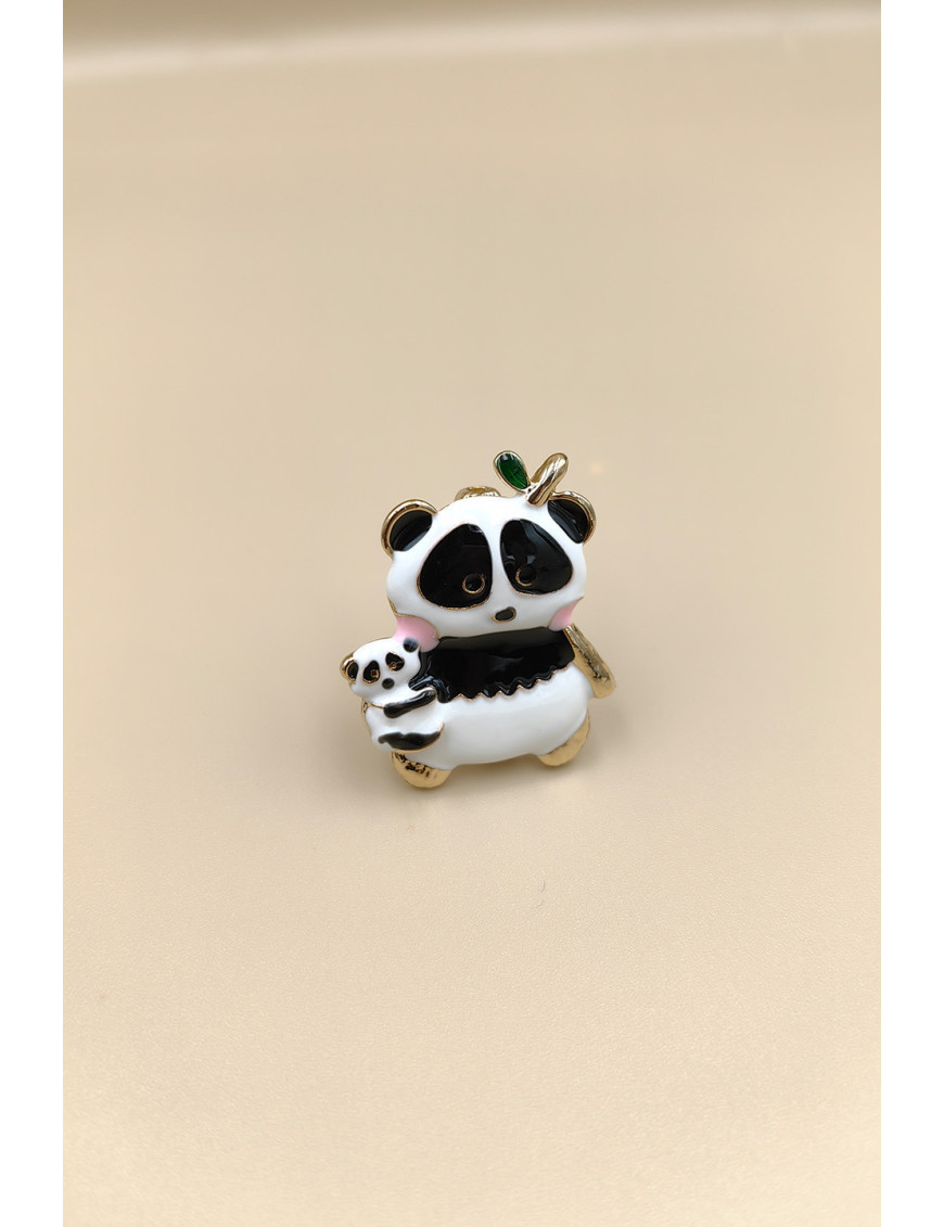 Anne ve Yavru Panda Broş| Craft and Boutique