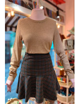 Krem Ajur Kadın Triko