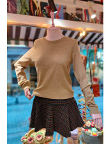 Krem Ajur Kadın Triko