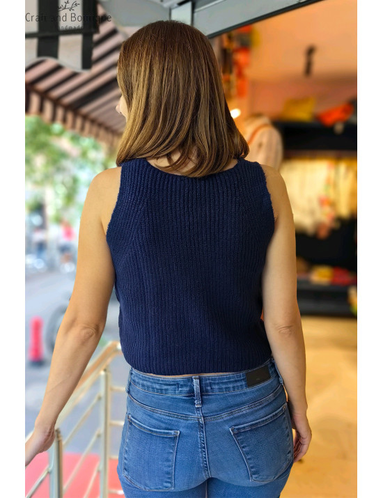 Kadın Düğmeli Triko Yelek | Şık & Rahat Kombinlerin Vazgeçilmezi