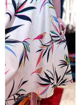 Çiçek Desenli Midi Etek | Yazlık Şık Bayan Etek Modelleri