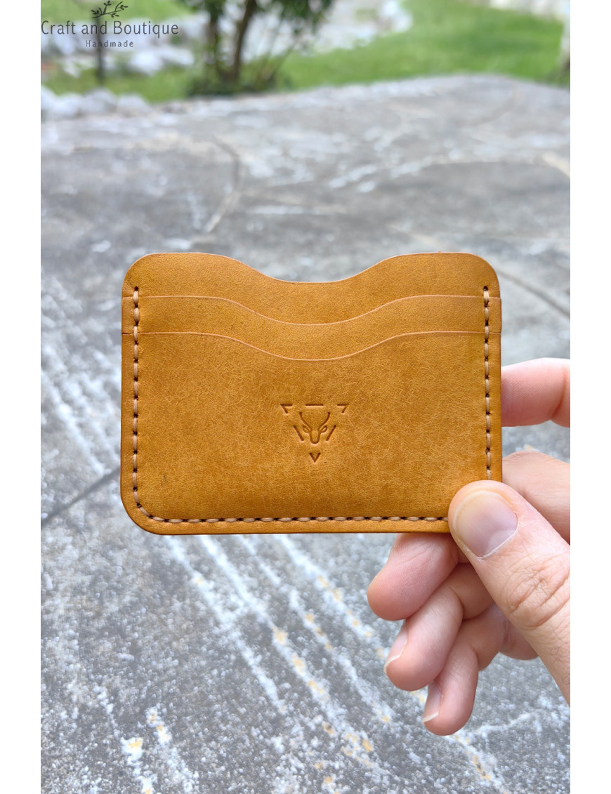 El Yapımı Hakiki Deri Kartlık Cüzdan | Minimal ve Şık Tasarım