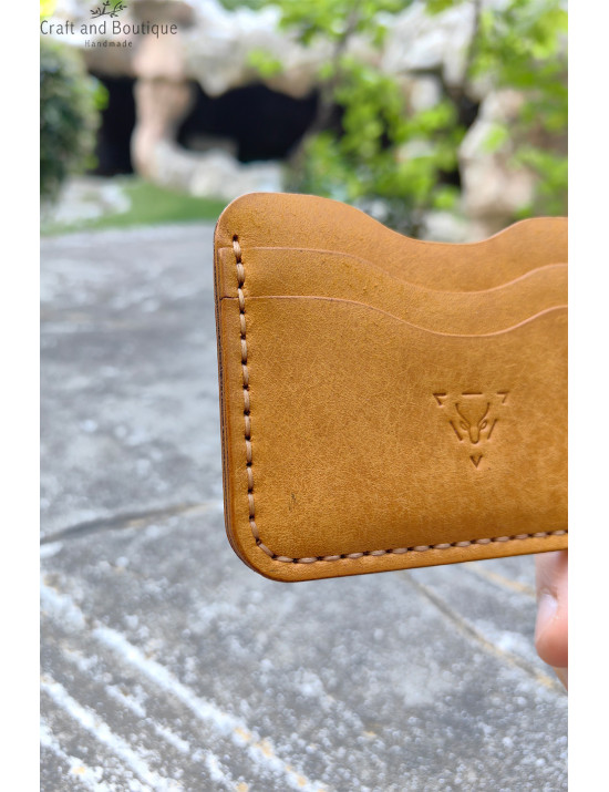 El Yapımı Hakiki Deri Kartlık Cüzdan | Minimal ve Şık Tasarım