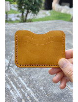 El Yapımı Hakiki Deri Kartlık Cüzdan | Minimal ve Şık Tasarım