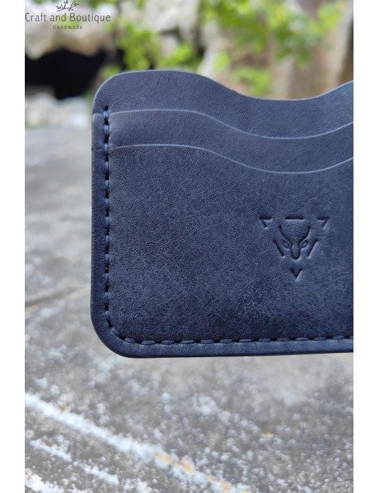 El Yapımı Hakiki Deri Kartlık Cüzdan | Minimal ve Şık Tasarım