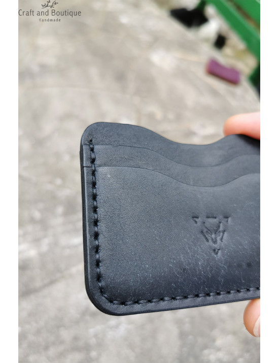 El Yapımı Hakiki Deri Kartlık Cüzdan | Minimal ve Şık Tasarım