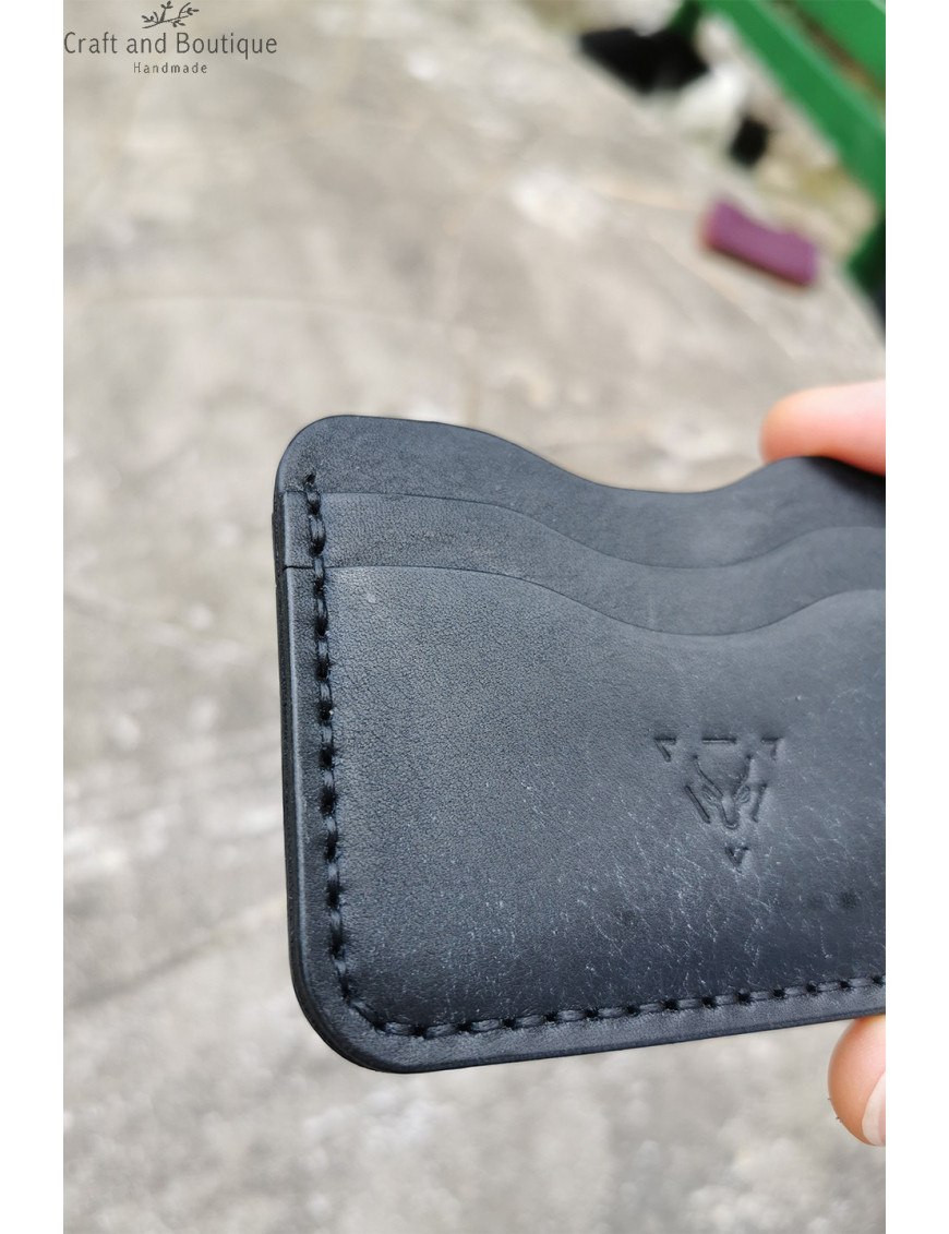 El Yapımı Hakiki Deri Kartlık Cüzdan | Minimal ve Şık Tasarım