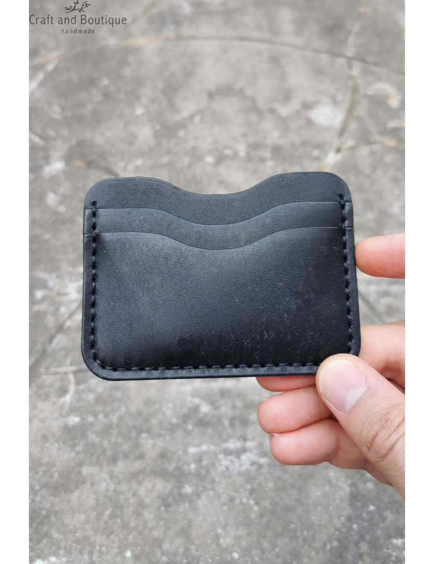 El Yapımı Hakiki Deri Kartlık Cüzdan | Minimal ve Şık Tasarım