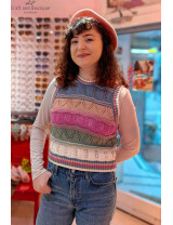 Renkli Çizgili Örgü Süveter | El Yapımı Vintage Süveter Modelleri