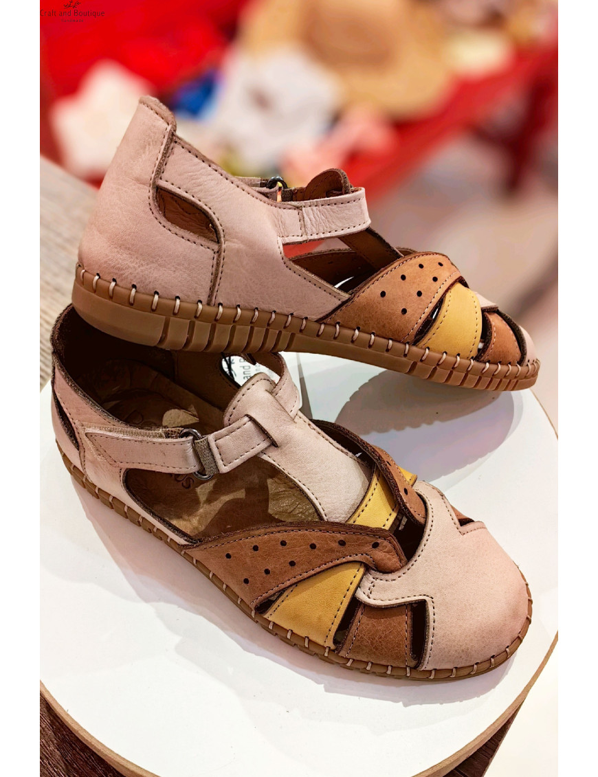 Hakiki Deri Sandalet | El Yapımı Konforlu Yazlık Ayakkabı
