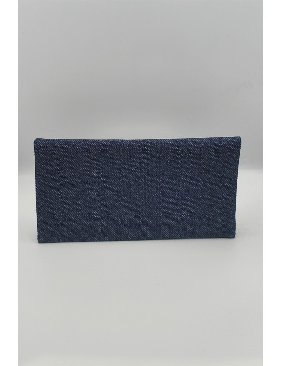 El Yapımı Denim Cüzdan | Nakışlı Kot Kartlık