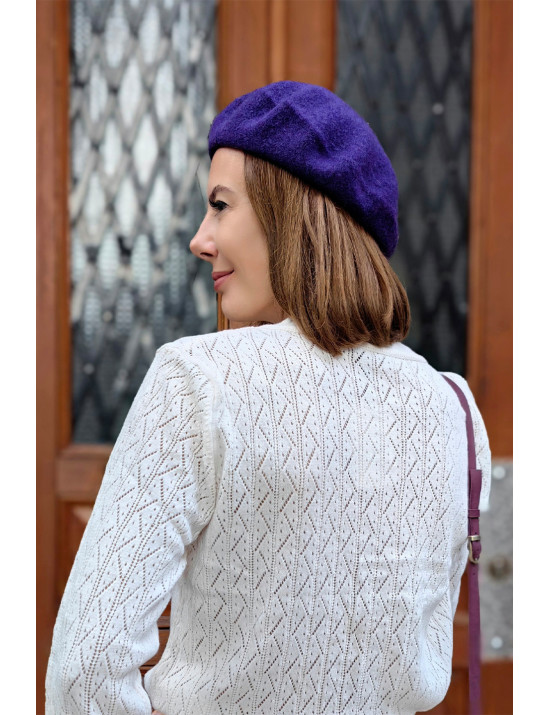 Mor Ressam Bere | Kaşe Kadın Bere Modelleri | Craft & Boutique