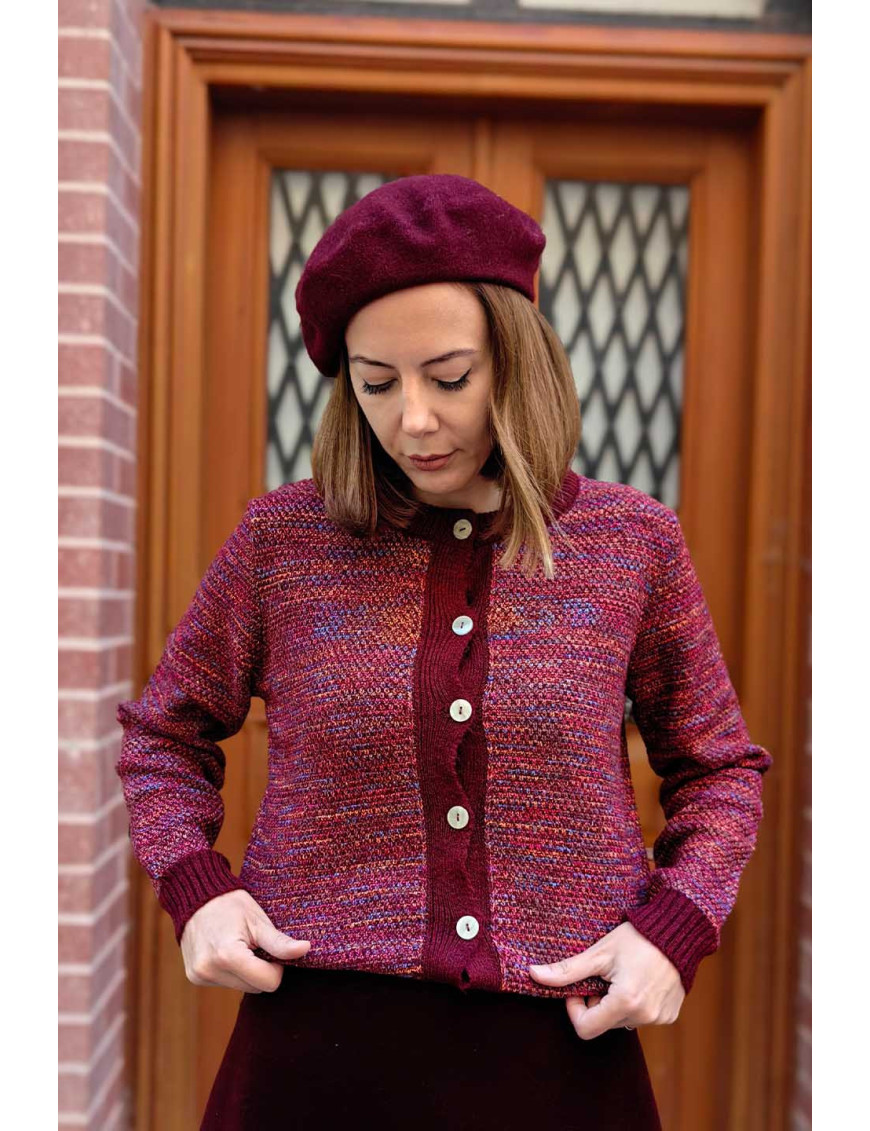 Bordo Ressam Bere | Kaşe Kışlık Kadın Bere | Craft & Boutique