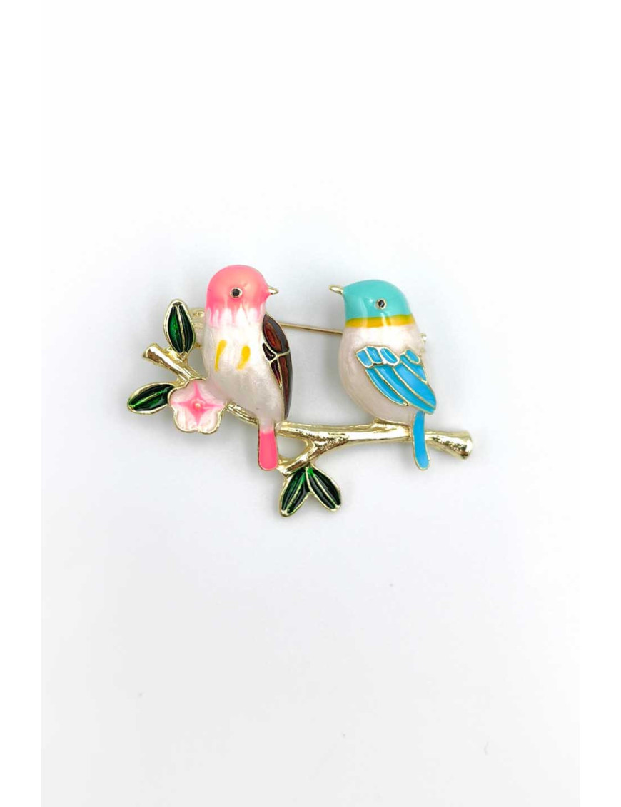 Mine İki Kuş Broş | Aşk ve Bahar Temalı Takı | [Craft and Boutique]